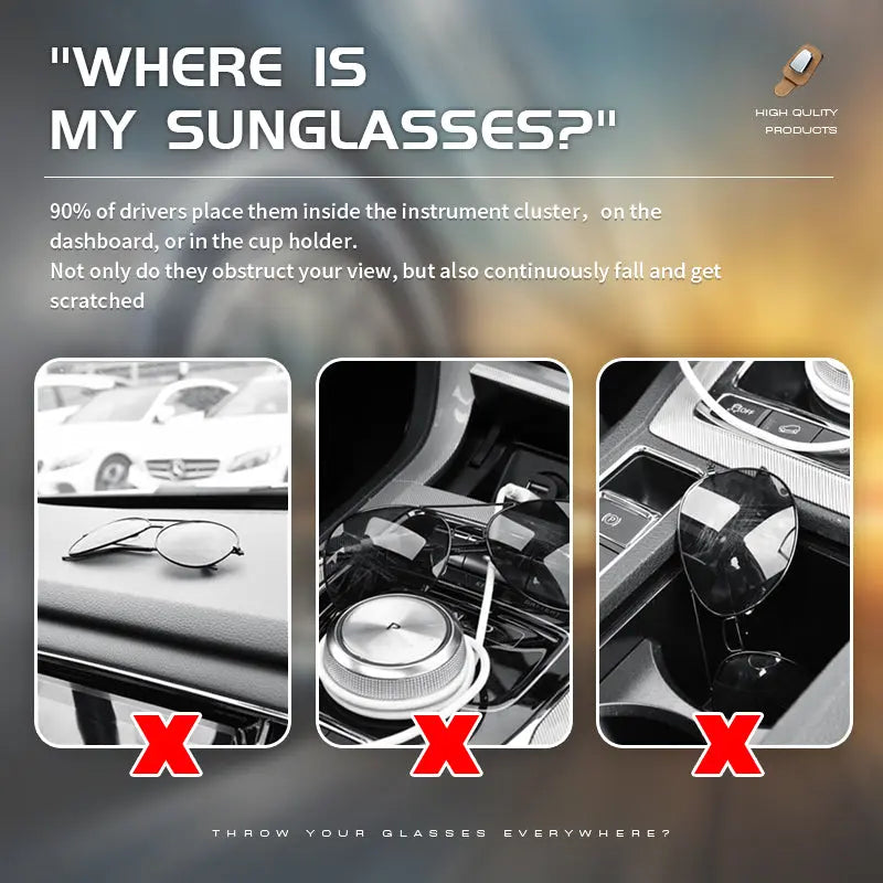 Universal Auto Visier Sonnenbrillenhalter Clip👓 mysite