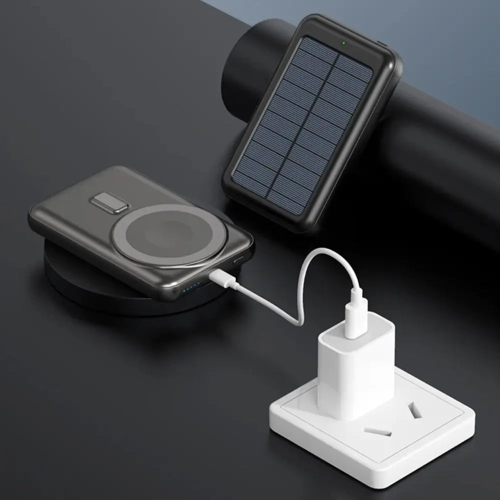 Rabrand Magnetic Charger Portable Charger Power Bank Phone Solar Charger Solar Power Bank for iPhone Power Bank Fast Charging Portable Power Bank Portable Phone Charger iPhone Wireless Charger Top Store