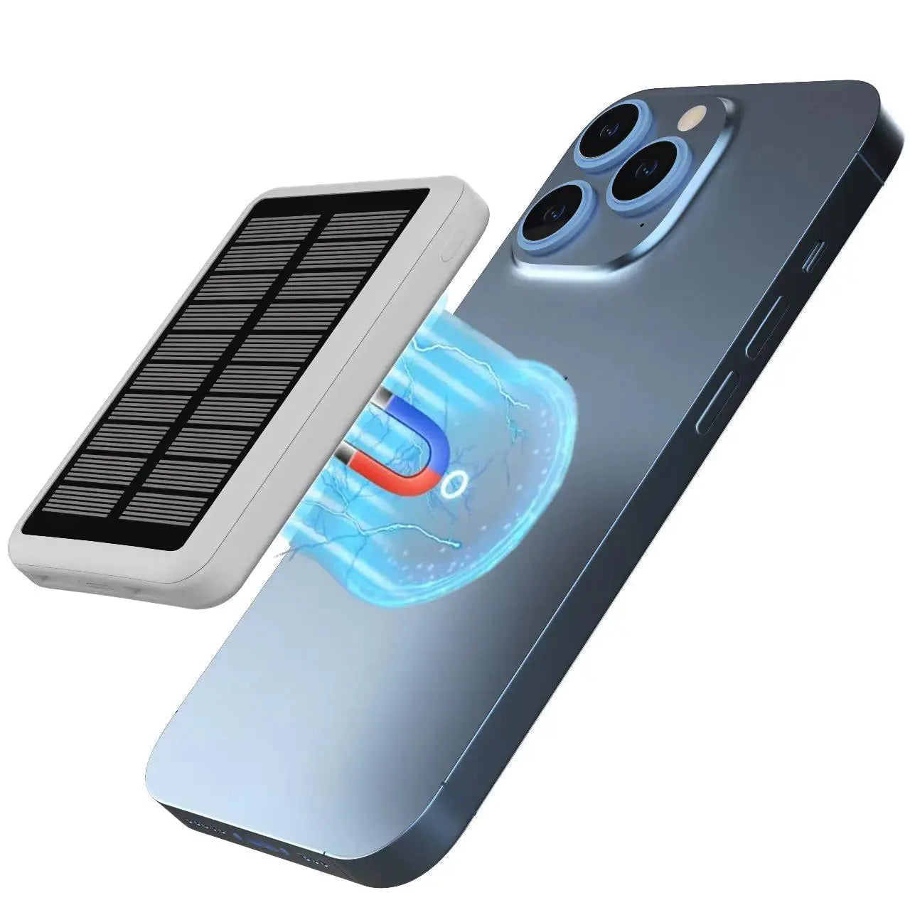 Rabrand Magnetic Charger Portable Charger Power Bank Phone Solar Charger Solar Power Bank for iPhone Power Bank Fast Charging Portable Power Bank Portable Phone Charger iPhone Wireless Charger Top Store
