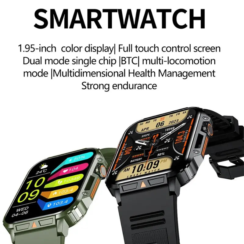 Enhanced Military Smartwatch - Best 2024 tactical watch for men and women, Military Smartwatch - Robust & Waterproof Top Store