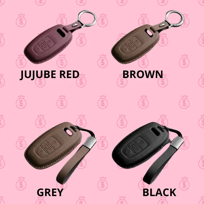 Car Key Case for Audi A3 A4 B9 A6 A7 Q5 Q8 – Remote Key Cover & Protection Pouch - Fumulogo name