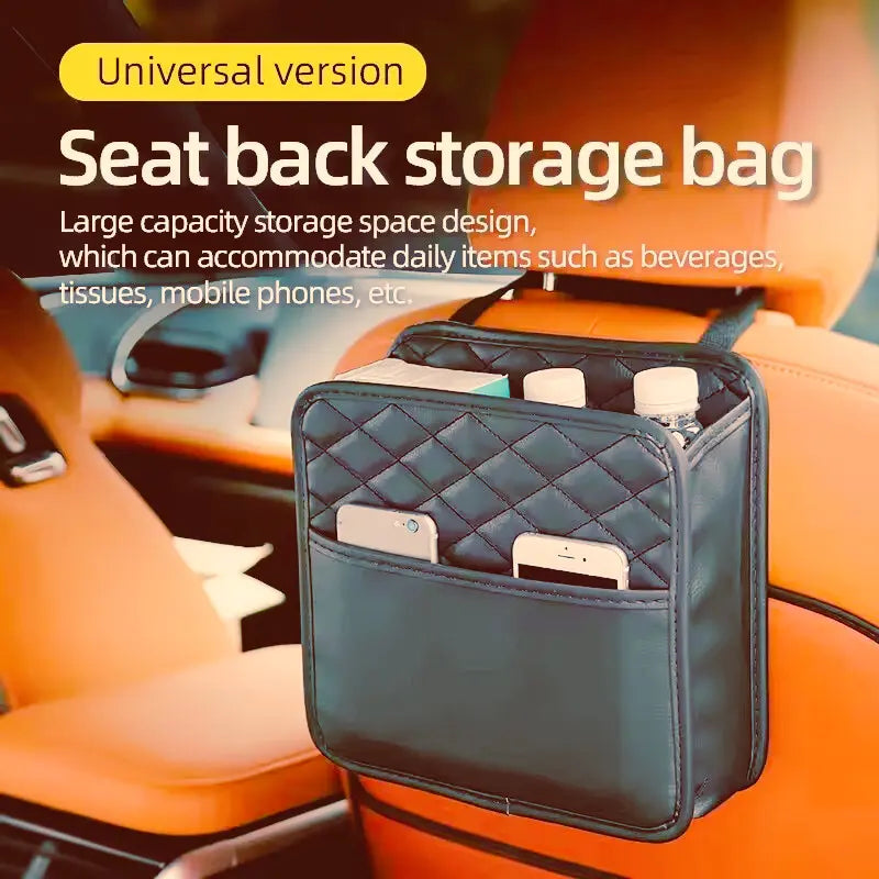 Multifunctional car seat storage bag, luxury storage bag, garbage can bag, hanging storage bag, suitable for most car models Top Store