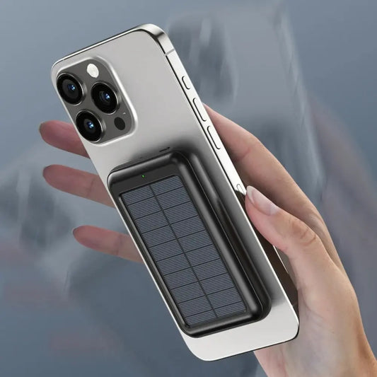 Rabrand Magnetic Charger Portable Charger Power Bank Phone Solar Charger Solar Power Bank for iPhone Power Bank Fast Charging Portable Power Bank Portable Phone Charger iPhone Wireless Charger Top Store 