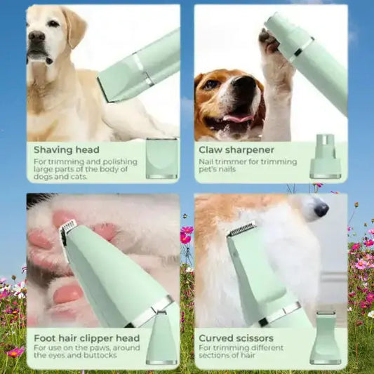4-in-1 electric pet grooming kit, electric scissors, shaver trimmer, rechargeable My Shop 